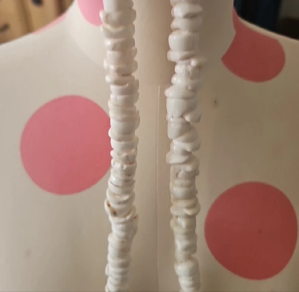 White Assorted Puka  Shell Bead Necklace - Men Women Jewelry